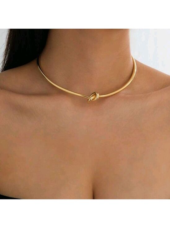 Accessories - Gold Elegant Choker Necklace